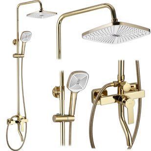 Душова система Rea Argus gold з виливом REA-P7840, Золотий