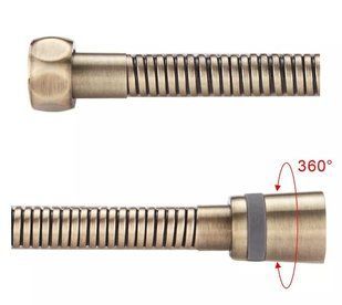 Душовий шланг, латунь, 1500 мм, бронза Gappo G45-4, Бронза