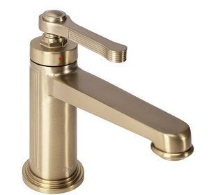 Смеситель для умывальника Rea Monaco brushed gold низкий REA-B4211, Золотой