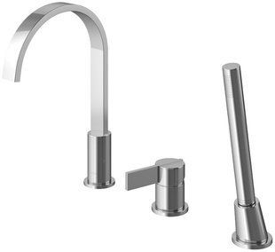 Змішувач на борт ванни Kohlman Dexame chrome QB241D, Хром