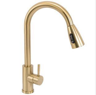 Змішувач для кухні Rea Cross brushed gold REA-B5311, Золотий