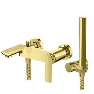 Смеситель для ванны Kohlman Experience gold настенный KPL-QW110EGD, Золотой