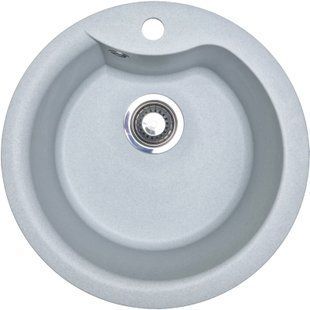 Кухонная мойка Adamant Wave &Oslash;485x210 светло-серый 220223, Каппучино