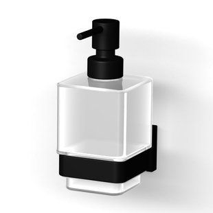 Дозатор жидкого мыла Imprese Bilovec black matt 171255B, Черный матовый