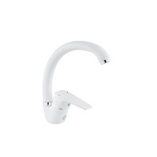 Смеситель для кухни Kroner KRM Odra - W035 CV021262, Белый матовый