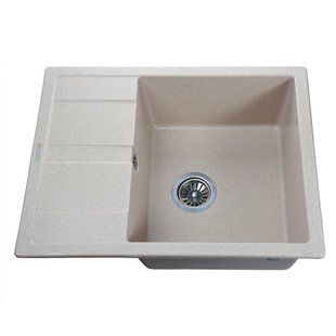 Кухонная мойка гранитная Globus Lux One песчаный 650х500мм-А0004, Sand