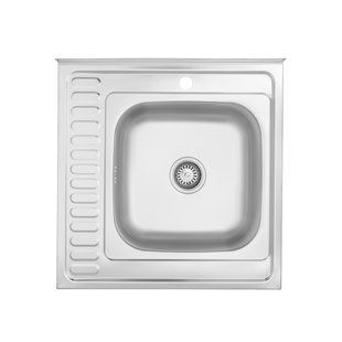 Кухонная мойка Kroner KRP Dekor-6060R (0,6 мм) CV022813, Decor