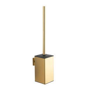 Йоржик для унітазу VBI Quadro gold VBI-040122GL, Золотий