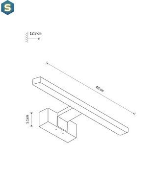 Світильник Nowodvorski 10676 Cezanne LED 1x8W 4000K 600Lm IP44 Bl