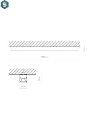 Лінійний світильник Nowodvorski 10211 Cl Office Pro LED 31W 3000K 3760Lm IP20 Wh