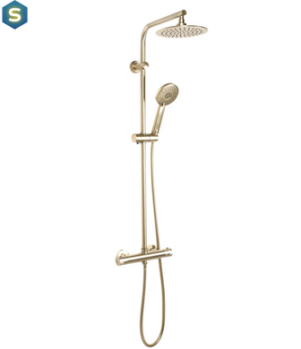 Душова система Rea Bliss brushed gold із термостатом REA-P8413, Золотий