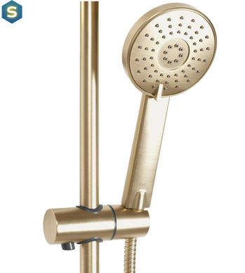 Душова система Rea Bliss brushed gold із термостатом REA-P8413, Золотий