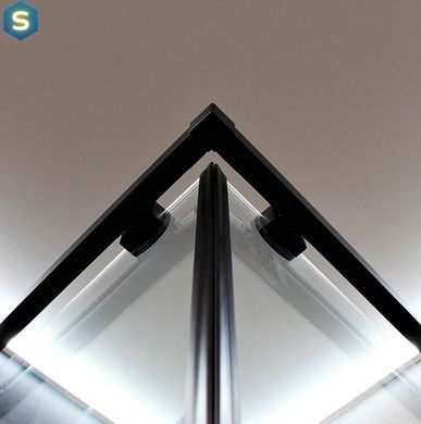 Душевая кабина Dusel DSL194B Black Matt 1000x1000x1900, Черный матовый, прозрачный, черный матовый, 100x100