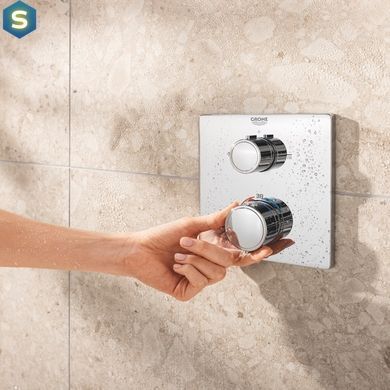 Душова система прихованого монтажу термостатична Grohe QuickFix Precision Grohtherm Cube 34881000, Хром