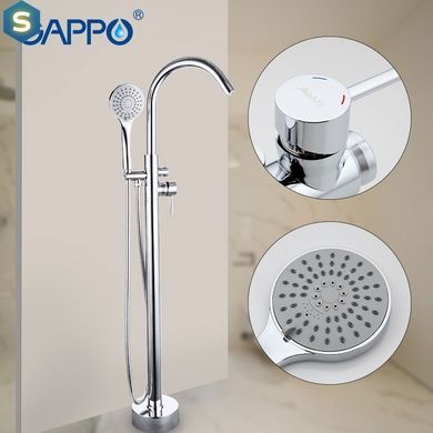 Смеситель для ванны напольный &Oslash;35 Gappo Jacob 1/3 G3098, Хром