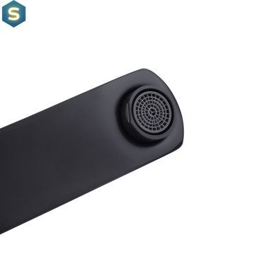 Змішувач для ванної Kroner KRP Edelstahl Kubus - SCH060 CV025652, Черный матовый
