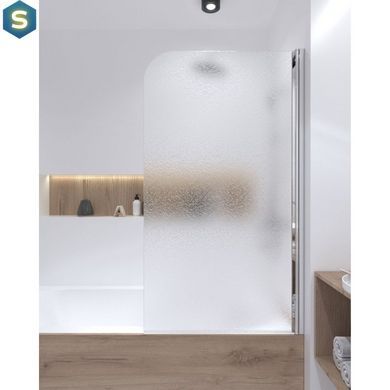 Шторка для ванни Qtap Standard CRM407513APR Pear, Права, матовий, хром