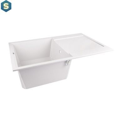 Кухонна мийка Lidz 790x495/230 WHI-01 (LIDZWHI01790495230), Білий