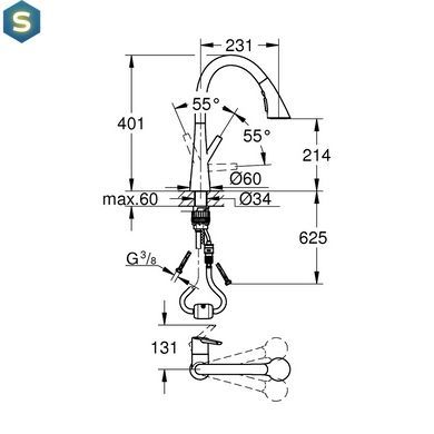 Змішувач для кухні Grohe Zebra 32294DC2