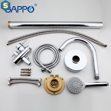 Смеситель для ванны напольный &Oslash;35 Gappo Jacob 1/3 G3098, Хром