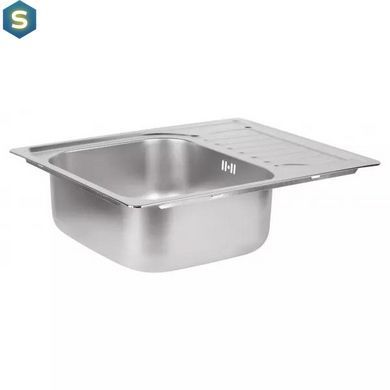 Кухонна мийка 580x480x180 мм + сифон Wezer 5848(08) Satin, Satin