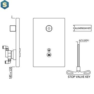 Вбудована система змиву Jaquar i-Flush FLV-CHR-1075