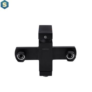 Змішувач для ванної Kroner KRP Edelstahl Kubus - SCH060 CV025652, Черный матовый
