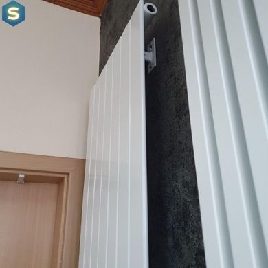 Дизайнерский радиатор Betatherm Terra 1 H-1800 мм, L-501 мм нижнее подключение TV1 180-049 9016M 99, Белый матовый