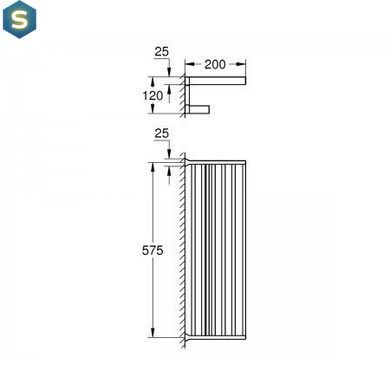 Держатель для полотенца Grohe Selection Cube 40804000