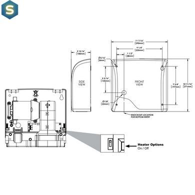 Сушилка для рук Genwec Slimdri GW01 03 04 01