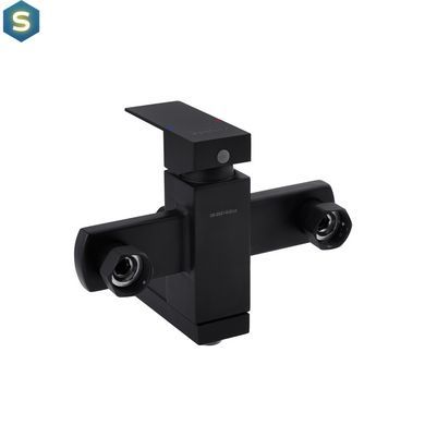 Змішувач для ванної Kroner KRP Edelstahl Kubus - SCH060 CV025652, Черный матовый
