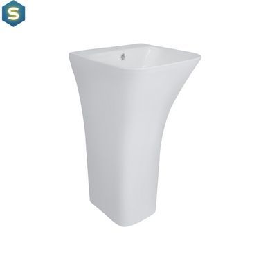 Умывальник напольный Qtap Crow 450x435x835 White QT0511G315WN, Белый