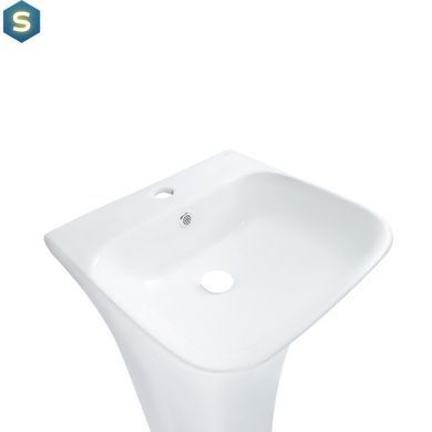 Умывальник напольный Qtap Crow 450x435x835 White QT0511G315WN, Белый
