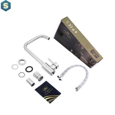 Змішувач для кухні Kroner KRP Edelstahl Klassisch - ESG037 CV023001, Хром матовий