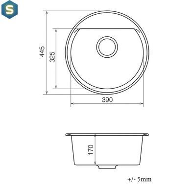 Кухонна мийка Vankor Easy EMR 01.45, Бежевий