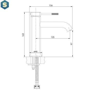 Смеситель для умывальника Imprese Brenta ZMK081906010 никель