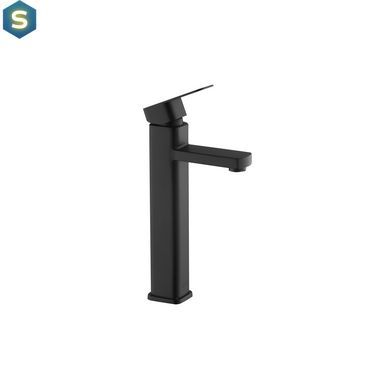 Смеситель для раковины Kroner KRP Edelstahl Kubus - SCH010-3, Черный матовый