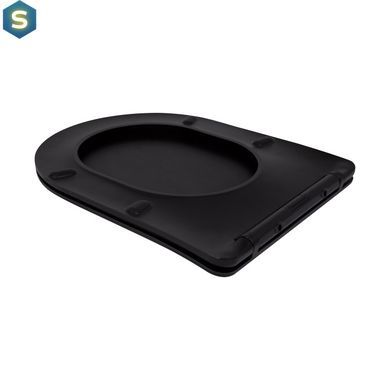 Унітаз підлоговий Qtap Scorpio Ultra Quiet безобідковий з сидінням Soft-close Black matt QT14226088AMB, Черный матовый