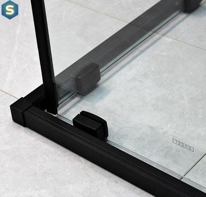 Душевая кабина Dusel DSL194B Black Matt 1000x1000x1900, Черный матовый, прозрачный, черный матовый, 100x100
