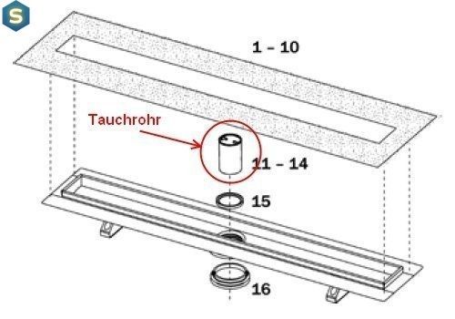 Мембранный (сухой) гидрозатвор Tece Drainbase 660016