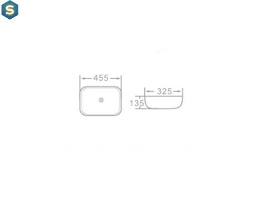 Умывальник Newarc Life 45x32 белый 9845W, Белый