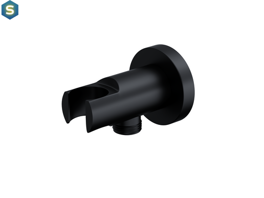 Душевая система скрытого монтажа Corsan Lugo black + BOX Z03MBL, Черный матовый