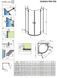 Душова кабіна Radaway Essenza Pro Black PDD 90Lx100Rx200 10095090-54-01L+10095100-54-01R