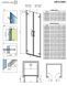 Душевая дверь Radaway Arta DWD 90 см 386031-03-01L + 386031-03-01R