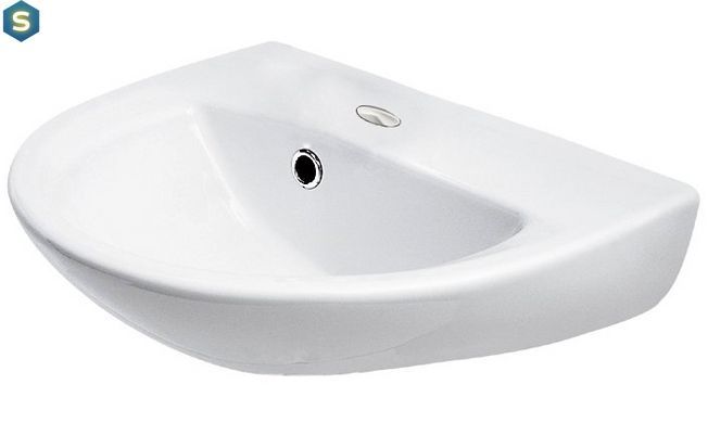 Умивальник Cersanit President 50 см з переливом, Білий
