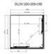 Душевая кабина Dusel DSL194B Black Matt 1000x1000x1900, Черный матовый, прозрачный, черный матовый, 100x100
