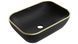 Умивальник Mexen Rita black matt gold Edge накладний MEX-21084575, Золотий