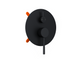 Душевая система скрытого монтажа Corsan Lugo black + BOX Z03MBL, Черный матовый
