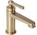 Смеситель для умывальника Rea Monaco brushed gold низкий REA-B4211, Золотой