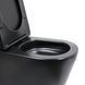 Унітаз підлоговий Qtap Scorpio Ultra Quiet безобідковий з сидінням Soft-close Black matt QT14226088AMB, Черный матовый